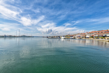 view of the city of St. Vlas in Bulgaria