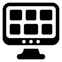 
Solid icon design of software
