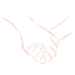 he and she holding hands, loyalty, love and friendship