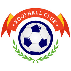 
A soccer champions badge for achievement 
