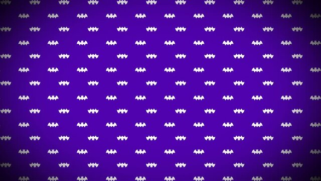 Retro design pattern background for Halloween with space for titles. Bat symbol.
