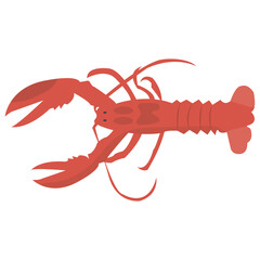 
An underwater animal usually eaten as a seafood, lobster 
