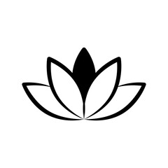 Lotus icon vector