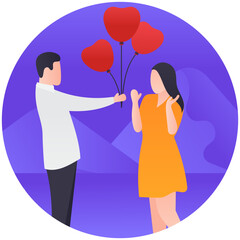 
A couple together showing love and care 
