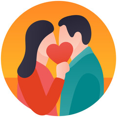 
A couple together showing love and care 
