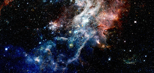 Fototapeta na wymiar Abstract space background. Elements of this image furnished by NASA