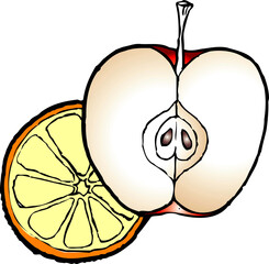 リンゴとミカン