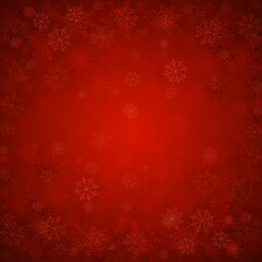 Naklejka na ściany i meble Christmas background snowflakes with glitter lights vector illustration