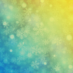 Fototapeta na wymiar Christmas background snowflakes with glitter lights vector illustration