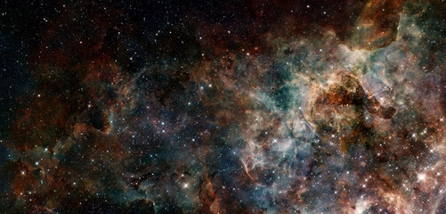 Fototapeta premium Abstract space background. Elements of this image furnished by NASA