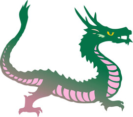 Obraz premium 竜横向き全身