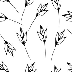 seamless pattern with leaves