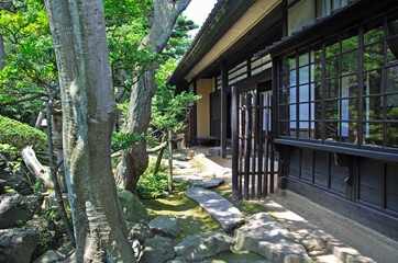初夏の酒田・本間家旧本邸　庭園