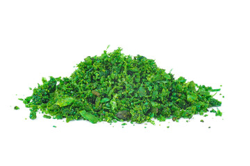 Obraz premium Pile of asafoetida(or hing) isolated on a white background