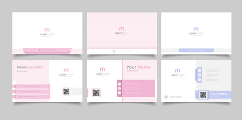 creative modern name card and business card	
