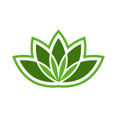 Lotus icon vector