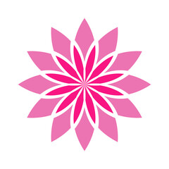 Lotus icon vector