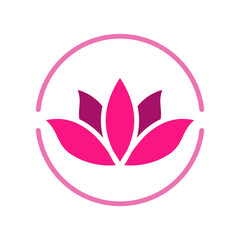 Lotus icon vector