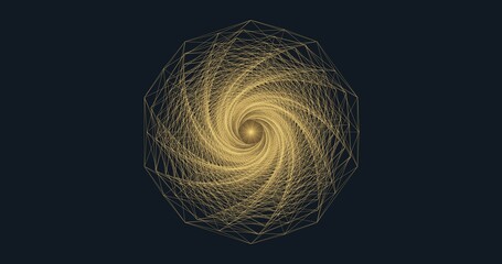 Futuristic abstraction on a dark background. 