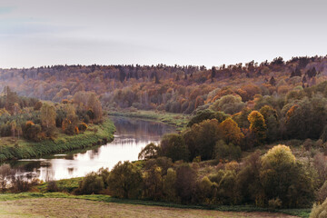 autumn landscape in the mountains