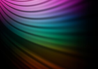 Dark Multicolor, Rainbow vector modern bokeh pattern.