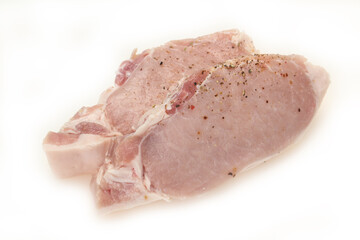 Raw pork meat steak for grill