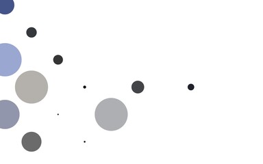 Light BLUE vector background with bubbles.