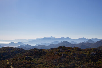 Fototapeta premium mountains and clouds