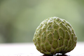 Close-up sugar apple fruit.