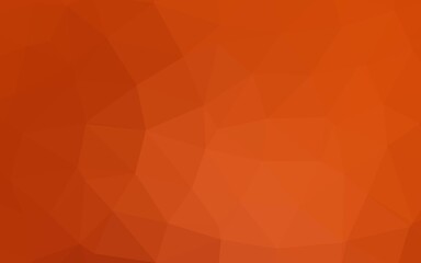 Light Orange vector abstract polygonal texture.