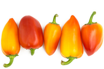 Sweet pepper on a white background