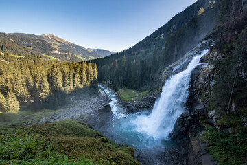 Fototapeta na wymiar The Krimml Waterfalls in the High Tauern National Park, Krimml, Austria