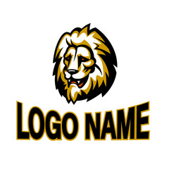 The stylized image of a lion head. Icon for use in logos. - 384761781