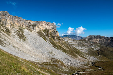 Rosskopf Mountain at the Grossglockner High Alpine Road (Großglockner-Hochalpenstraße), which is the highest surfaced mountain pass road in Austria.