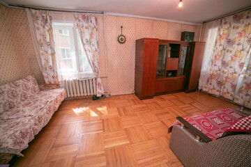 old apartment. apartment Russia. Moscow. cheap housing. the apartment where grandma lives.