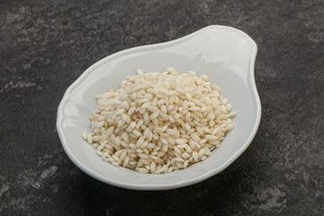 Raw arborio rice for Risotto