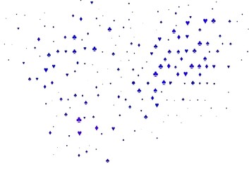 Light Purple vector background with cards signs.