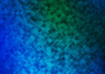 Light Blue, Green vector texture in rectangular style.