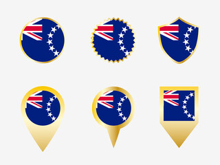 Vector flag set of Cook Islands