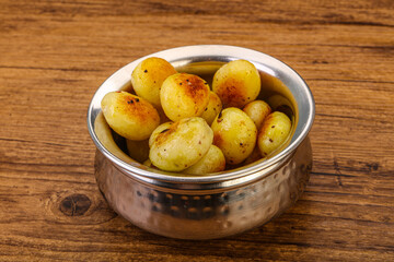 Roasted baby potato in the bowl
