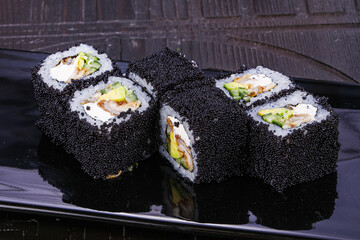 Japanese cuisine - Roll with eel