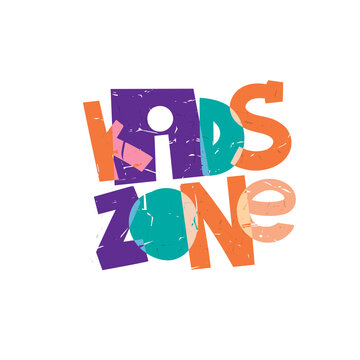 Kids zone text