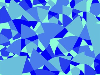 Beautiful of Colorful Art Blue, Abstract Modern Shape. Image for Background or Wallpaper