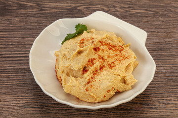 Vegan dietary cusine - humus snack