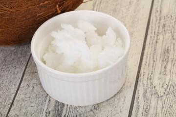 Dietary Coconut oil in the bowl