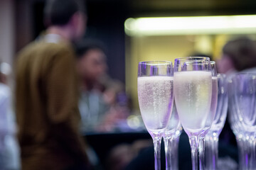 Champagne at receptions, corporate events and weddings