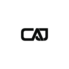 caj letter original monogram logo design