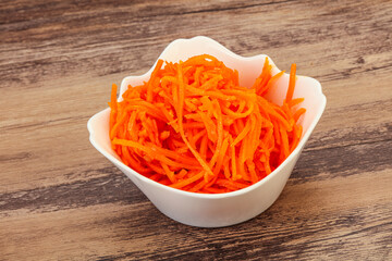 Korean carrot in the bowl