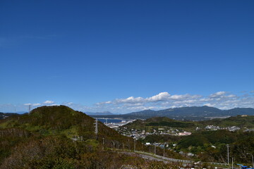Obraz premium The view of Muroran City in Japan