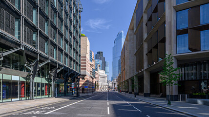 City of London street in the Financial District © TellingPhoto